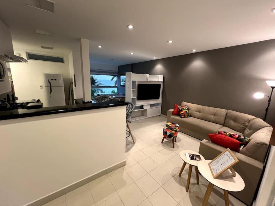 Apartamento Vista Para O Mar E Pe Na Areia กัวรูจา ภายนอก รูปภาพ